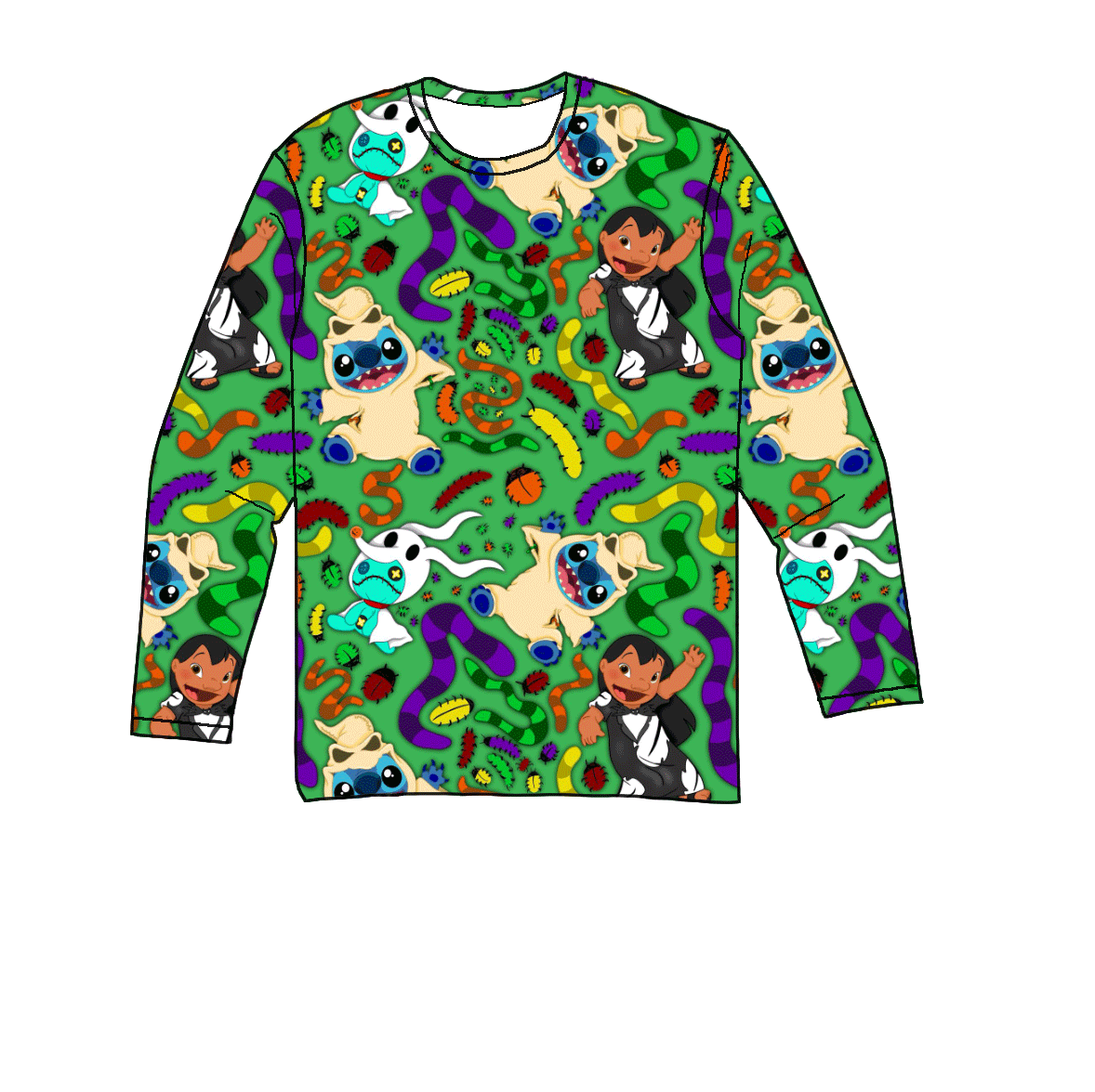 Creepy Crawlers Bamboo Long Sleeve Tee