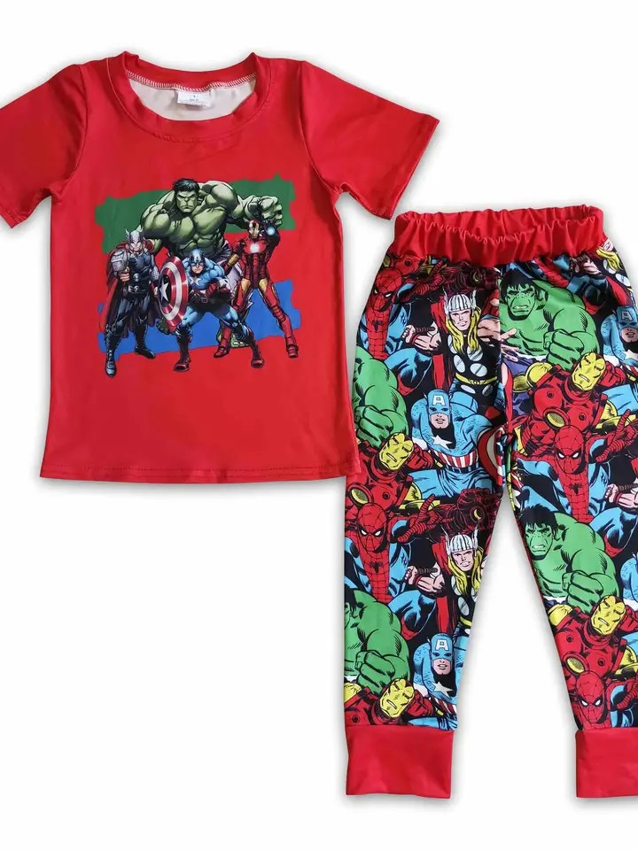 Green Man Cotton/Spandex Tee and Pants