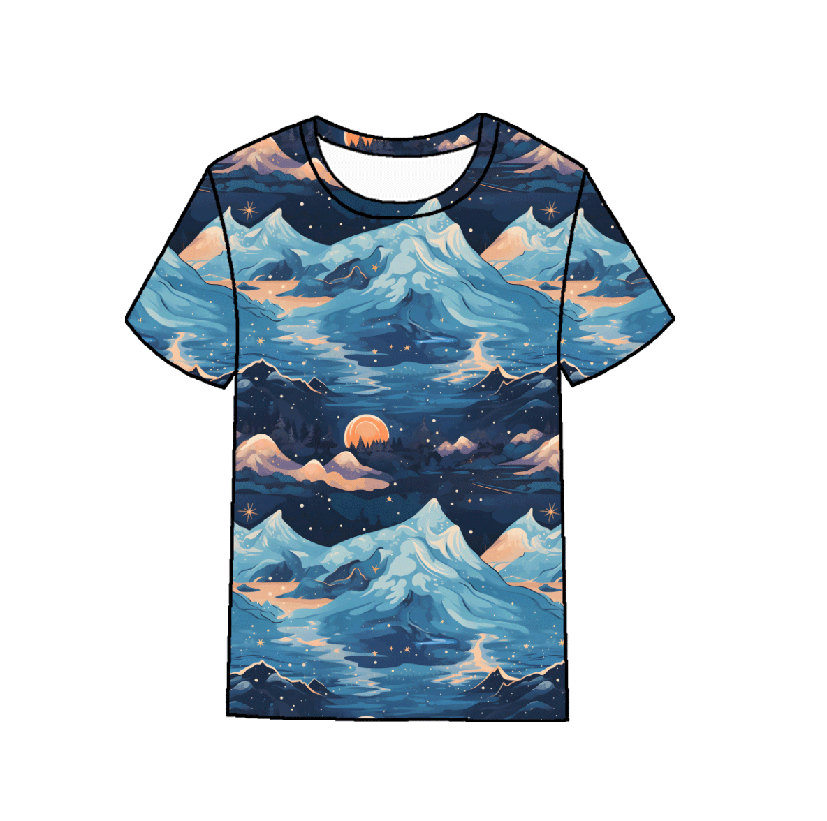 Azure Peaks Bamboo Tee