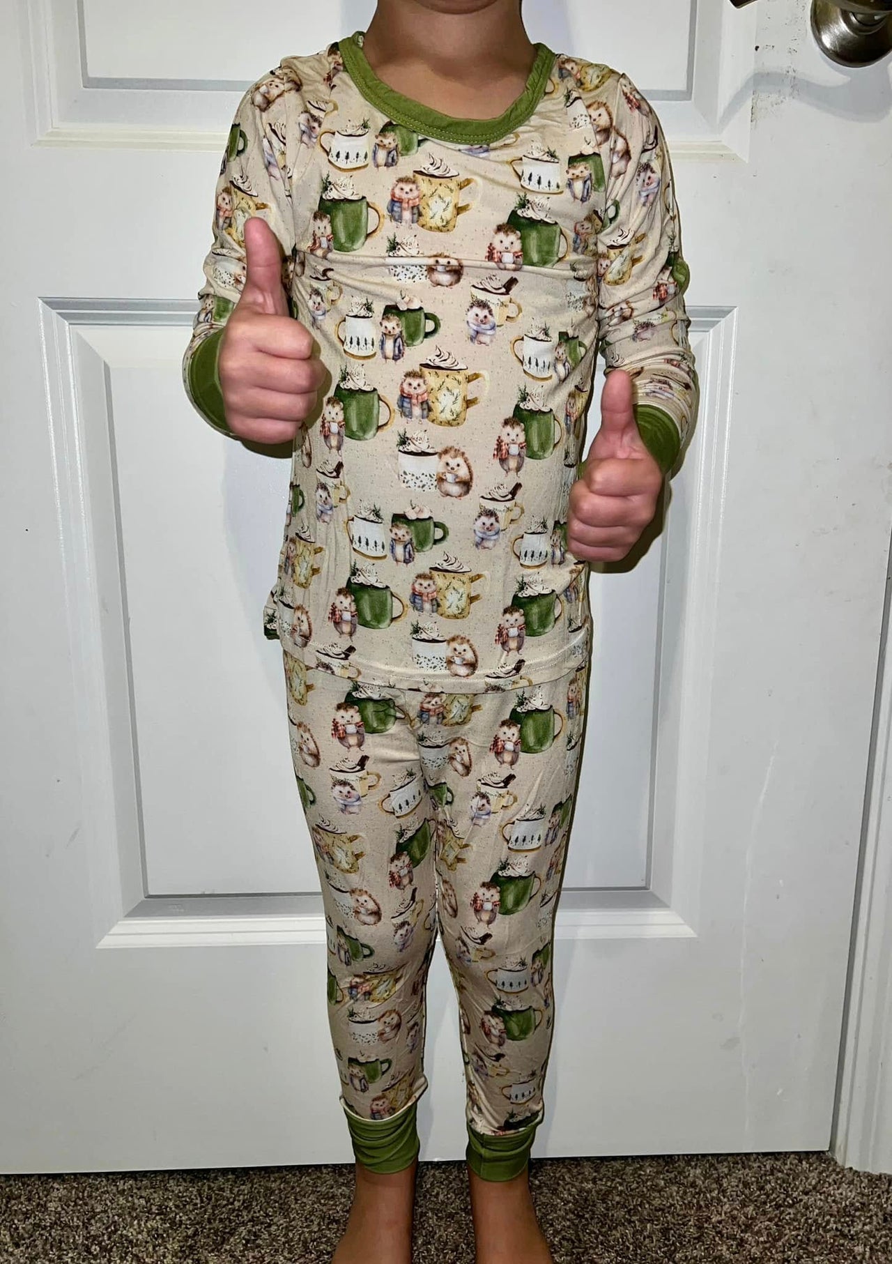 Cozy Hedgehogs Bamboo Long Sleeve 2pc