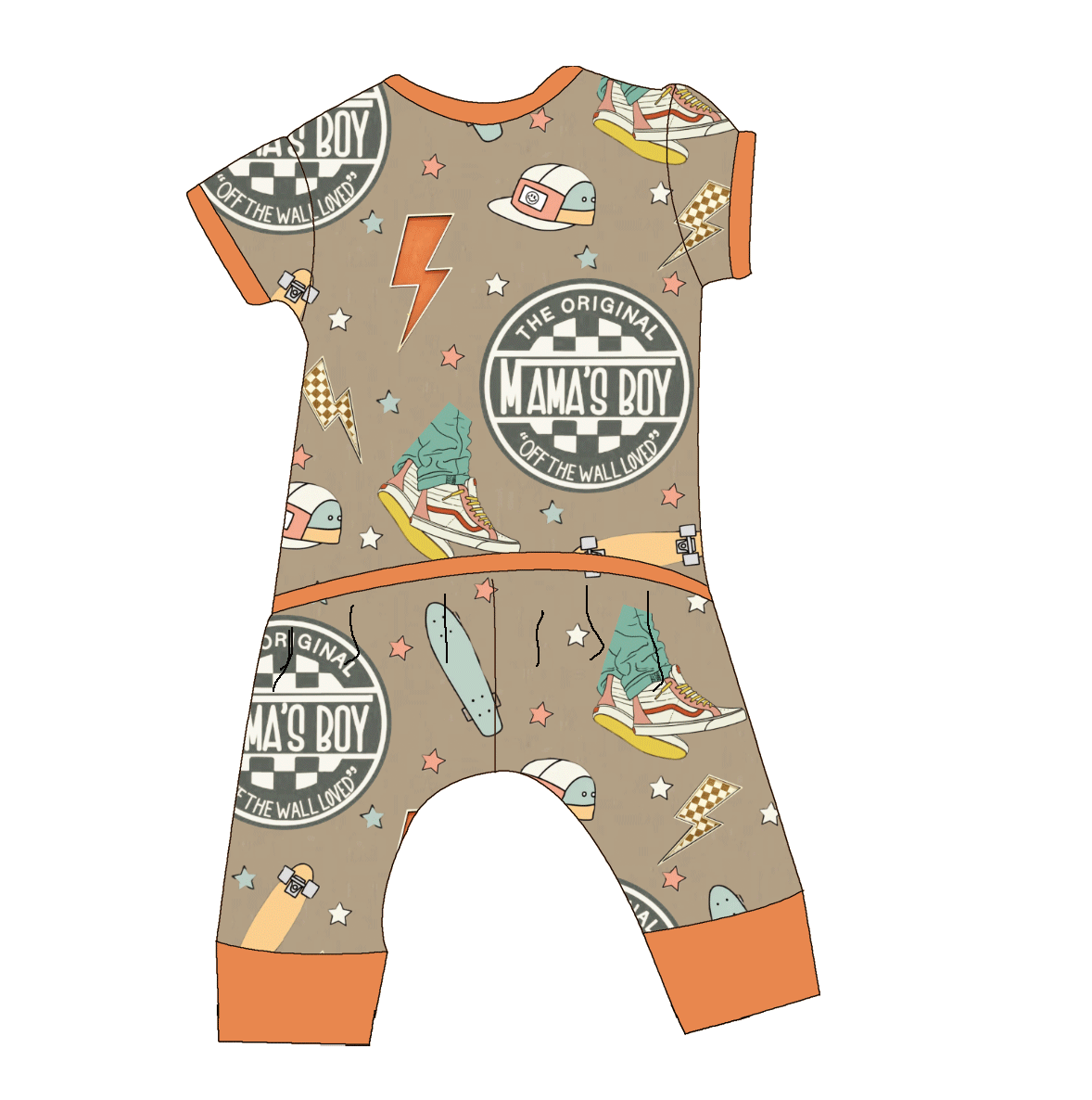 Off The Wall Loved Bamboo Envelop Romper