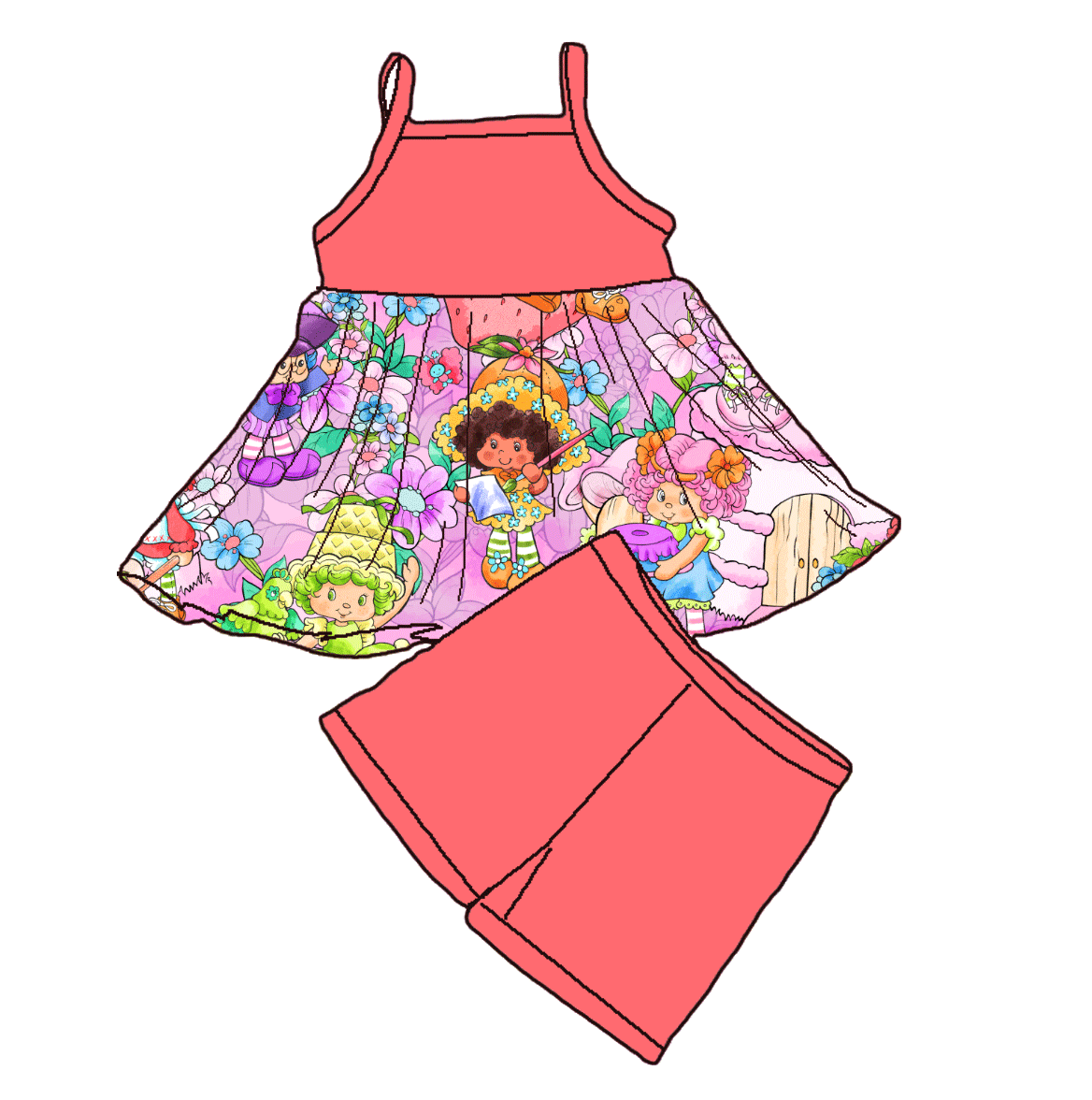 Blueberry Bamboo Pep & Shorts
