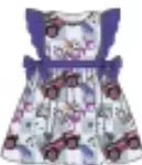 Flamingo Queen Bamboo Childrens 2t-8y Dress & Peplum Sets