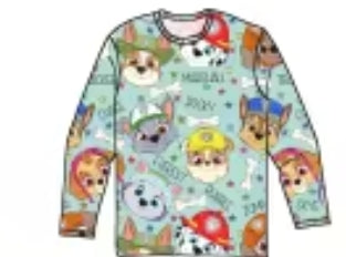 Pup Patrol Bamboo Childrens 2t-8y Tops & Bottoms