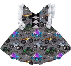 Wheelie Wild Bamboo Infants Newborn to 18m Dresses & Peplum Sets