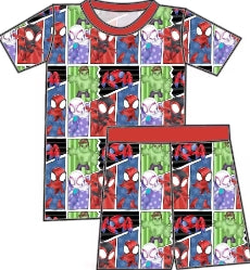 Mighty Hero Mayhem Bamboo Youth 9y to 15y PJ's & Lounge Set