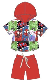 Mighty Hero Mayhem Bamboo Youth 9y to 15y 2pc Sets