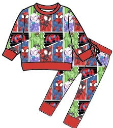 Mighty Hero Mayhem Bamboo Youth 9y to 15y 2pc Sets