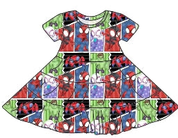 Mighty Hero Mayhem Bamboo Youth 9y to 15y Dresses & Peplum Sets