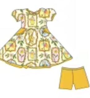 Garden Pals Bamboo Childrens 2t-8y Dress & Peplum Sets