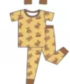 Little Bear Buddies Bamboo Childrens 2t-8y PJ's & Lounge Sets