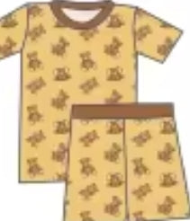 Little Bear Buddies Bamboo Childrens 2t-8y PJ's & Lounge Sets