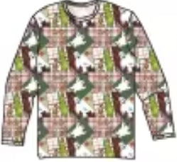 Merry Mischief Squares Bamboo Childrens 2t-8y Tops & Bottoms