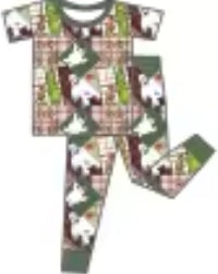 Merry Mischief Squares Bamboo Adult PJ's & 2pc Sets S-4X