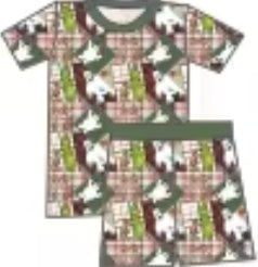 Merry Mischief Squares Bamboo Youth 9y to 15y PJ's & Lounge Set
