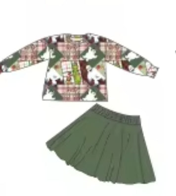 Merry Mischief Squares Bamboo Youth 9y to 15y Dresses & Peplum Sets