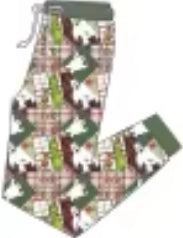 Merry Mischief Squares Bamboo Youth 9y to 15y Tops & Bottoms