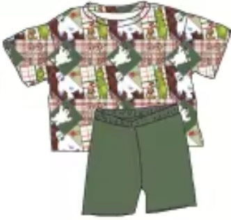 Merry Mischief Squares Bamboo Adult PJ's & 2pc Sets S-4X