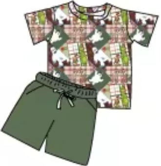 Merry Mischief Squares Bamboo Youth 9y to 15y 2pc Sets