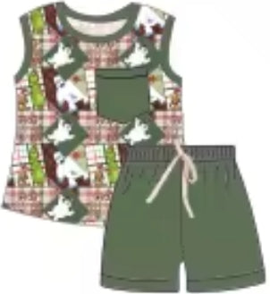 Merry Mischief Squares Bamboo Youth 9y to 15y 2pc Sets