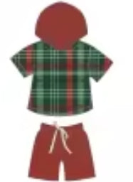 Jolly Plaid Bamboo Childrens 2t-8y Daywear