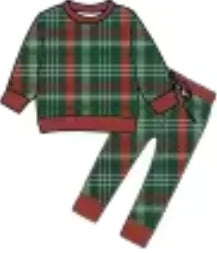 Jolly Plaid Bamboo Childrens 2t-8y Daywear
