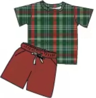 Jolly Plaid Bamboo Youth 9y to 15y 2pc Sets