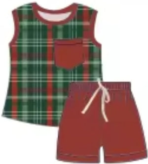 Jolly Plaid Bamboo Infants Newborn to 18m Daywear
