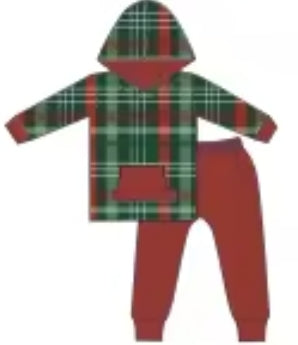 Jolly Plaid Bamboo Infants Newborn to 18m Daywear