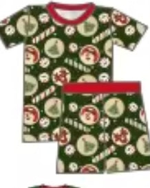 Reindeer Bakery Bamboo Childrens 2t-8y PJ's & Lounge Sets