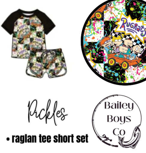 Pickles Bamboo Raglan Tee Set