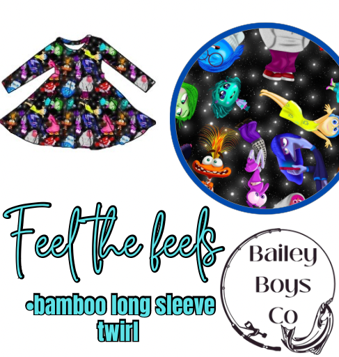 Feel The Feels Bamboo Long Sleeve Twirl