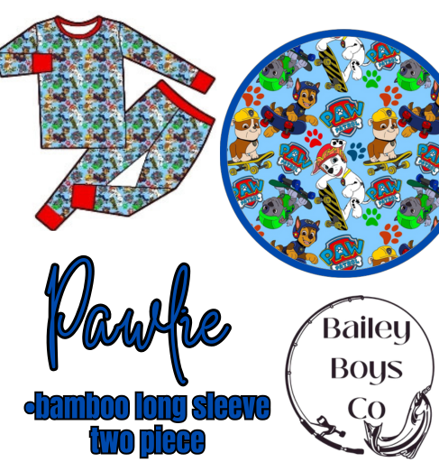 Pawlie Bamboo Long Sleeve 2pc