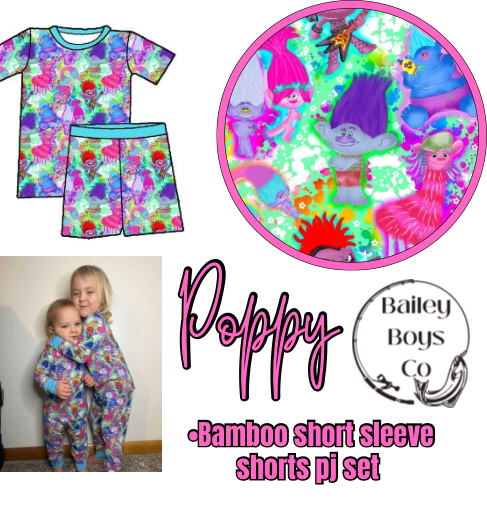 Poppy Bamboo Short PJ Set