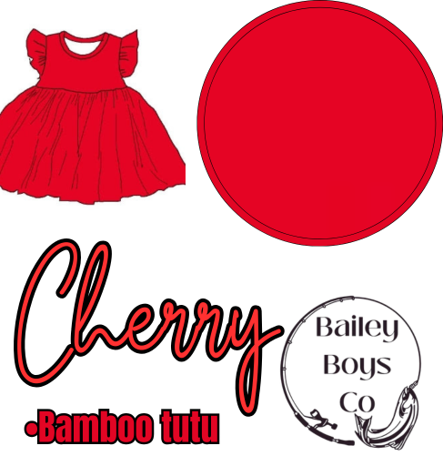 Cherry Bamboo Tutu 8y
