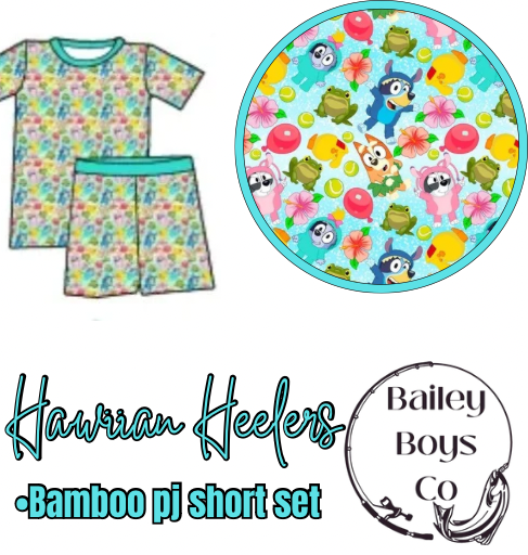 Hawaiian Heelers PJ Short Set
