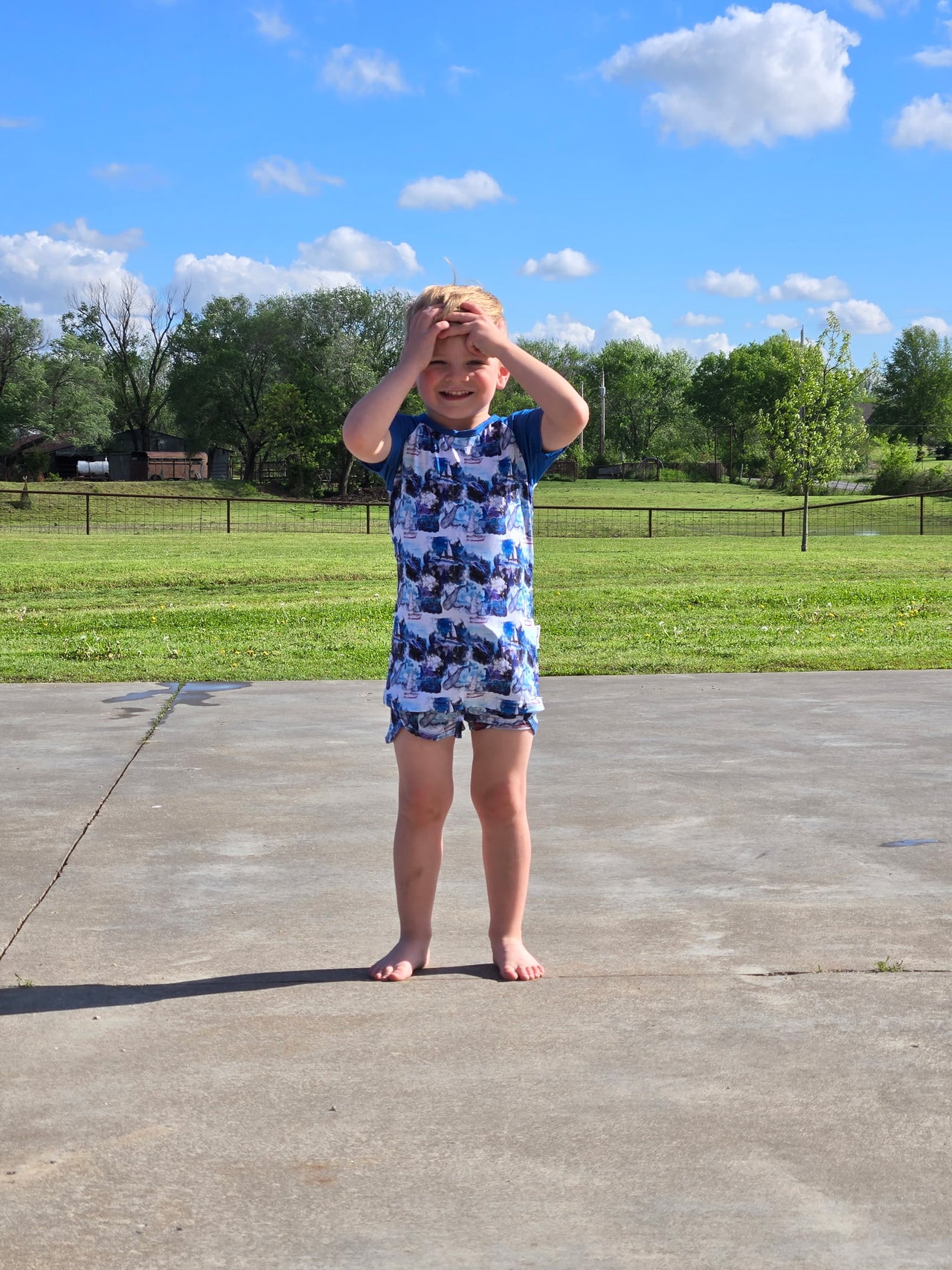 Around the World Bamboo Raglan Set