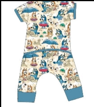 Tickle Crabs Bamboo Envelop Romper