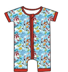 Oh the Places You Will Go Bamboo Shortie 3m, 2t, 4t