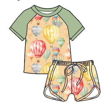 Rise Above  Raglan Short Set Bamboo 12m