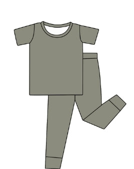 Cadet Grey Bamboo Childrens 2t to 5t