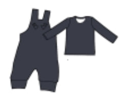 Slate Ribbed Bamboo Childrens 2t to 5t