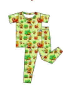 Pluto Train Bamboo Short Sleeve 2pc