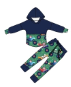 Moster Sleigh Bamboo Hoodie Set 2pc