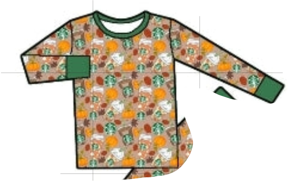 Pumpkin Latte Bamboo Long Sleeve Tee 2t-15y