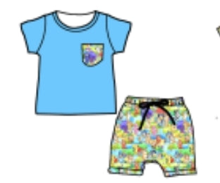 Buddy Pocket Tee Short Set