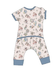 Speed RacerBamboo Raglan Envelop Romper