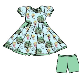 Honk Honk Bamboo Childrens 2t-8y Dress & Peplum Sets