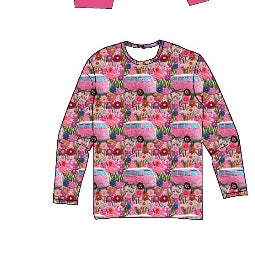 Flower Power Bamboo Infants Newborn to 18m Tops & Bottoms