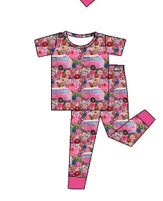 Flower Power Bamboo Adult PJ's & 2pc Sets S-4X